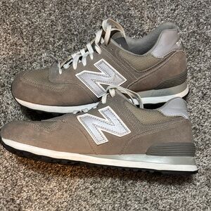 New Balance Men's Neutral Taupe Suede & Mesh Sneakers